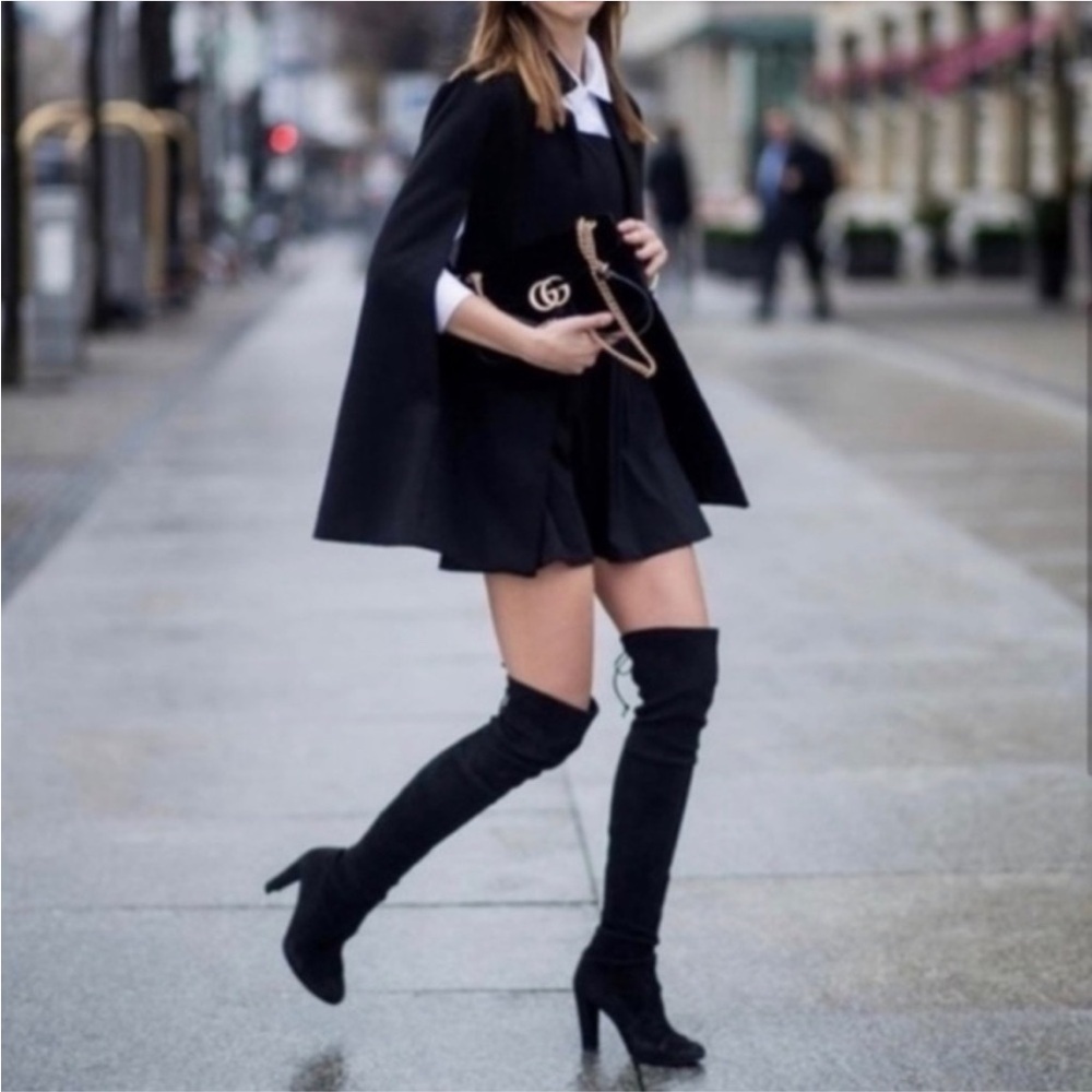 💥Host Pick💥 Stuart Weitzman Highland Boots Never Worn Black Suede Size 10.5